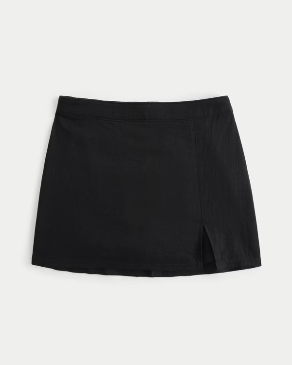 Women's Ultra High-Rise Linen Blend Mini Skirt | Women's Bottoms | HollisterCo.com | Hollister (UK)