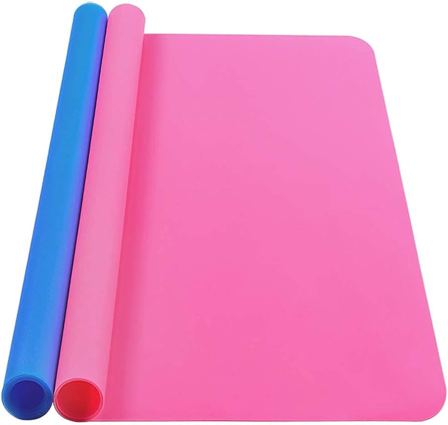 Silicone Mat, IKOCO 15.7"x 11.8" Silicone Craft Mat for Playdough A3 Large Nonstick Resin Molds S... | Amazon (US)