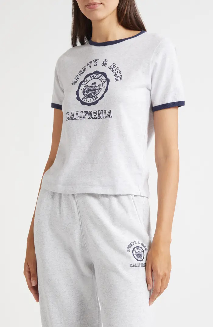California Emblem Graphic Ringer T-Shirt | Nordstrom