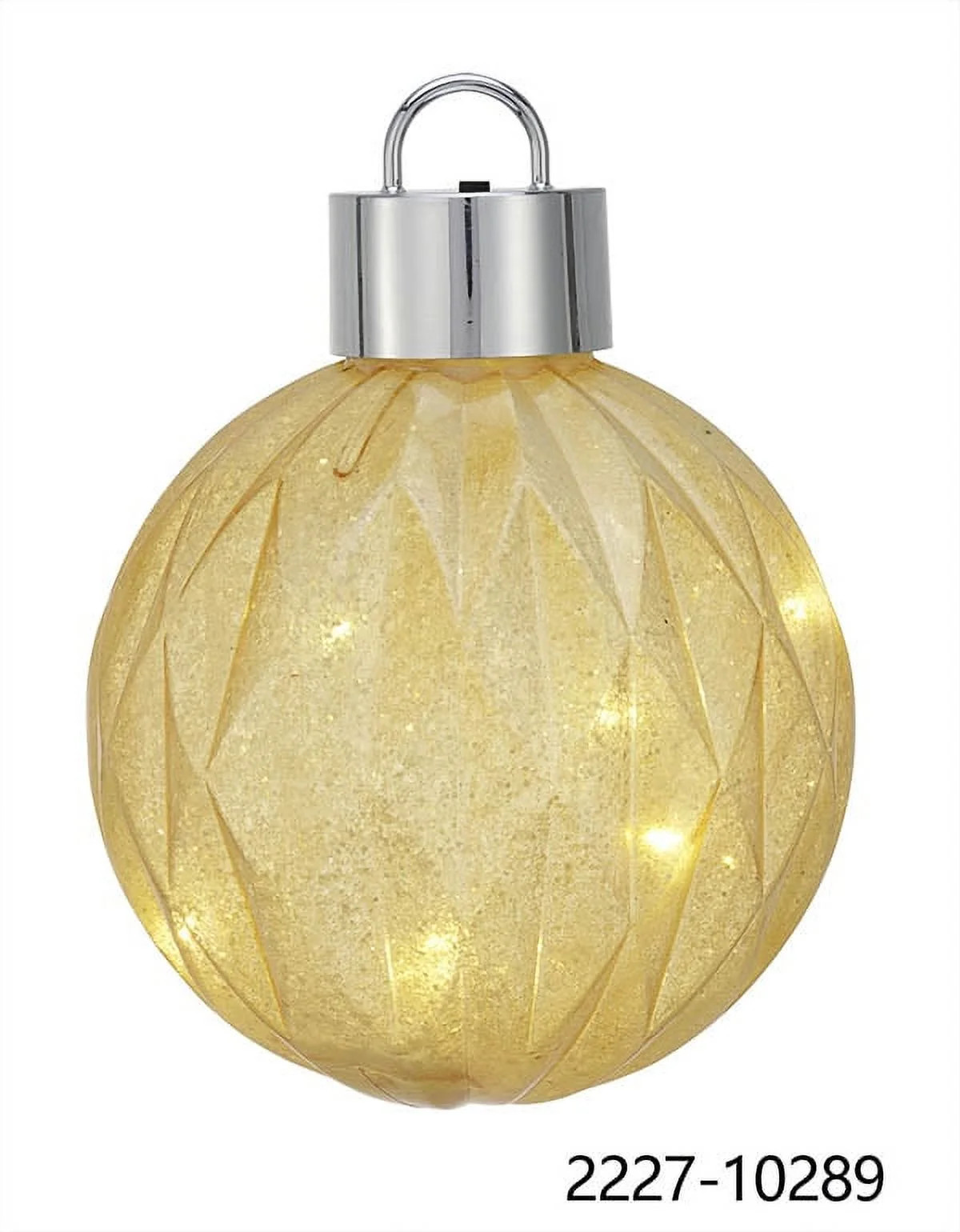 Holiday Time 200MM LED Gold Jumbo Ornament - Walmart.com | Walmart (US)