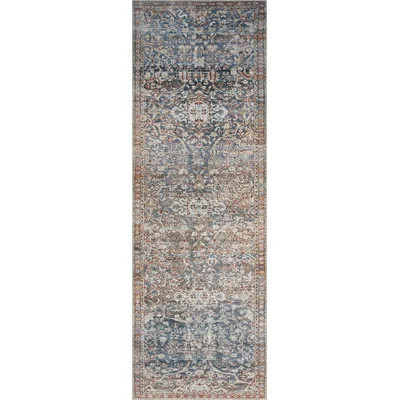Chris Loves Julia x Loloi Jules Oriental Denim/Spice Area Rug | Wayfair North America