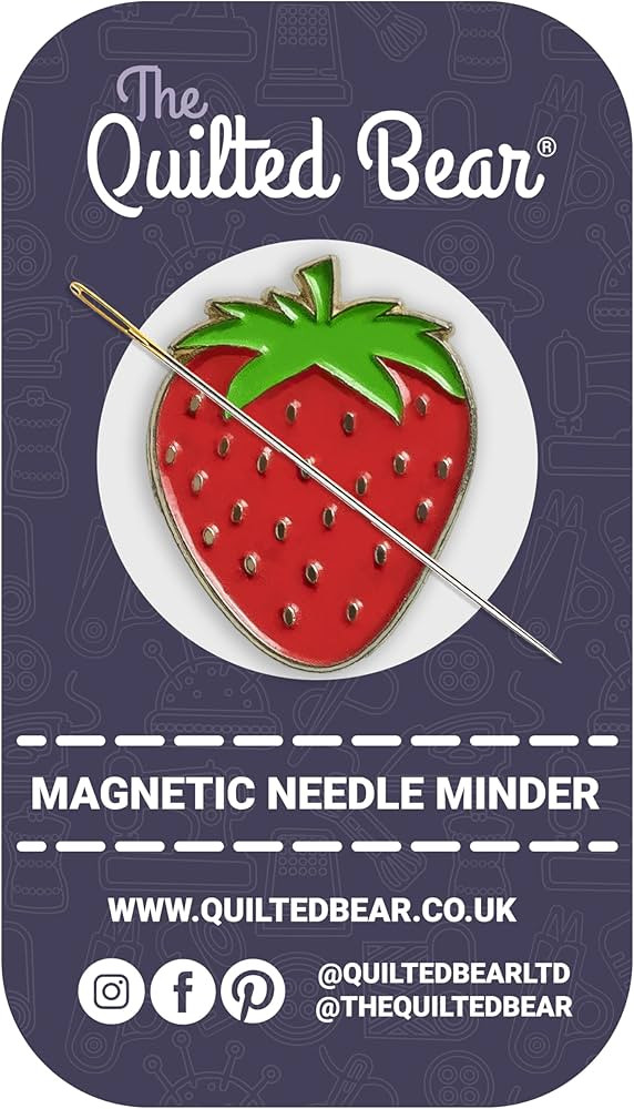 The Quilted Bear Needle Minder - Needle Minder Magnet for Keeping Sewing & Embroidery Needles, Cr... | Amazon (US)