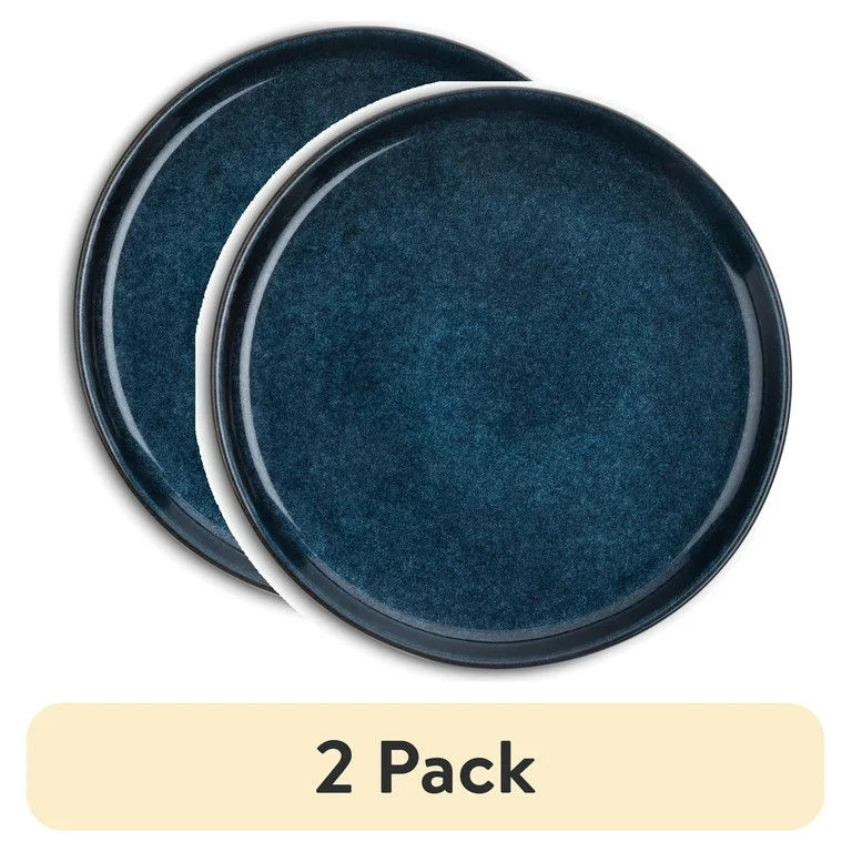 (2 pack) Thyme & Table Atlantic Blue Ceramic Salad Plate | Walmart (US)