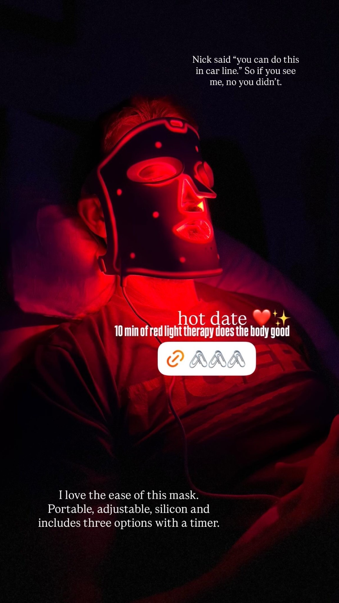 #1 red light therapy mask at Walmart under $100 and has three functions
Silicone (easy to clean and travel with), portable, has a timer and super comfortable
The best gift idea for women ✨👍🏻🎉

#LTKmorningroutine #LTKFindsUnder100 #LTKselfcare