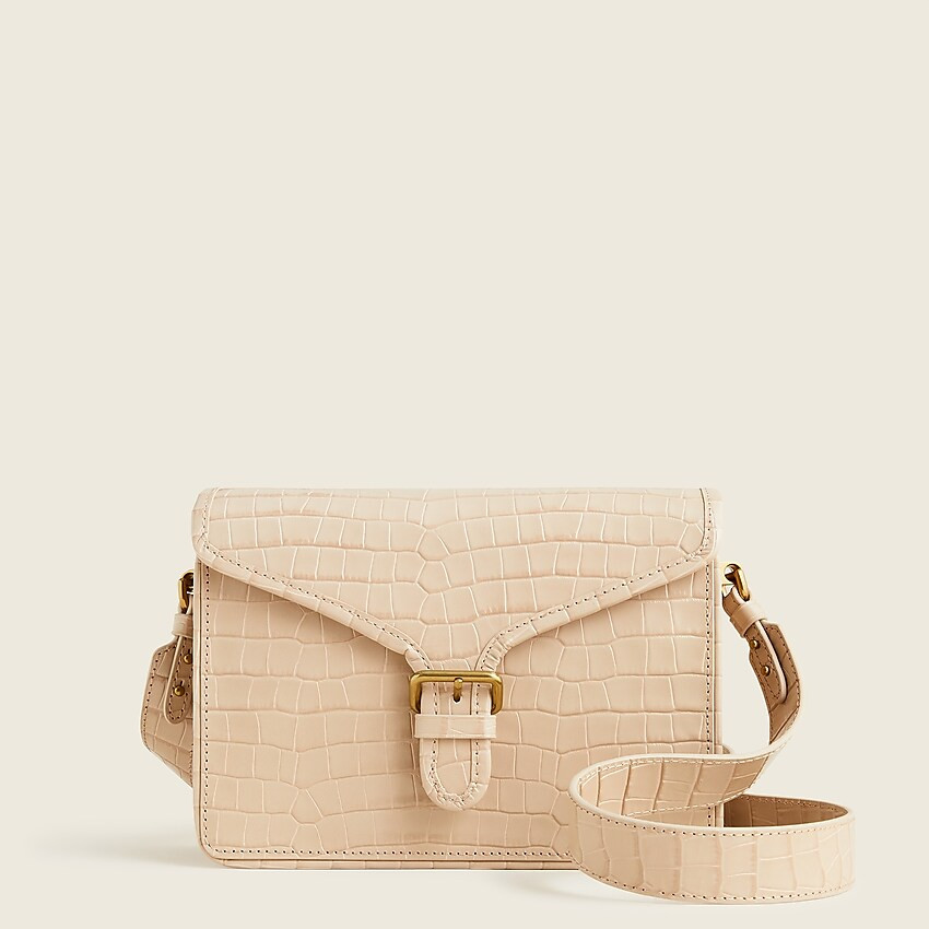 Copenhagen satchel bag in croc-embossed leather | J. Crew US