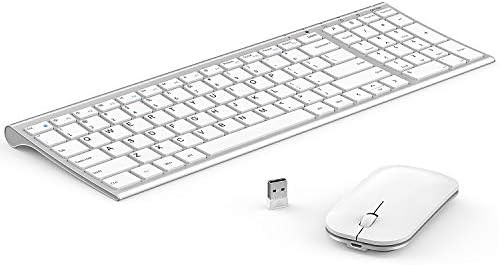 Wireless Keyboard Mouse, Seenda Ultra Thin Small Rechargeable Keyboard and Mouse Set with Number ... | Amazon (US)
