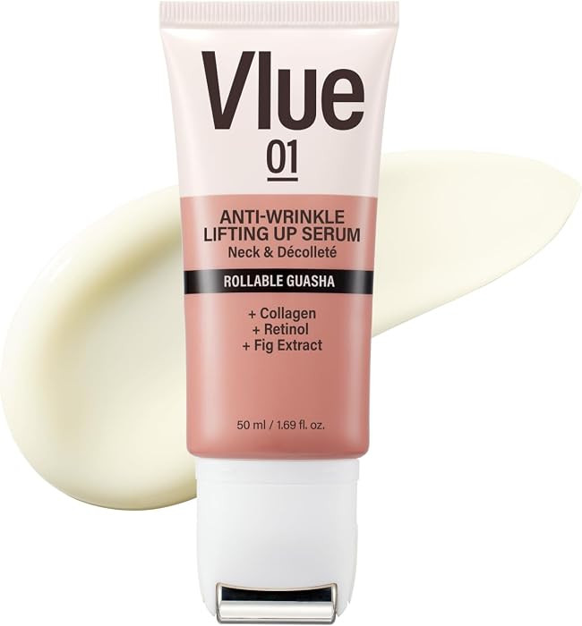 VLUE Retinol Guasha Neck Firming Cream - Anti-Aging Collagen & Fig Extract Moisturizer for Wrinkl... | Amazon (US)