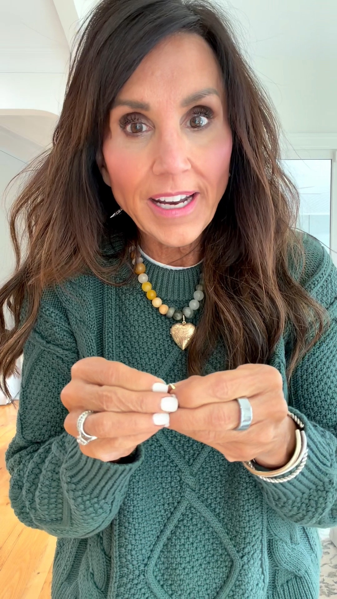 What I’m Wearing

Sweater - XS (Big Sur Green)
Denim -27 (5 Yrs Kiss N Tell color)

#LTKSeasonal #LTKOver40