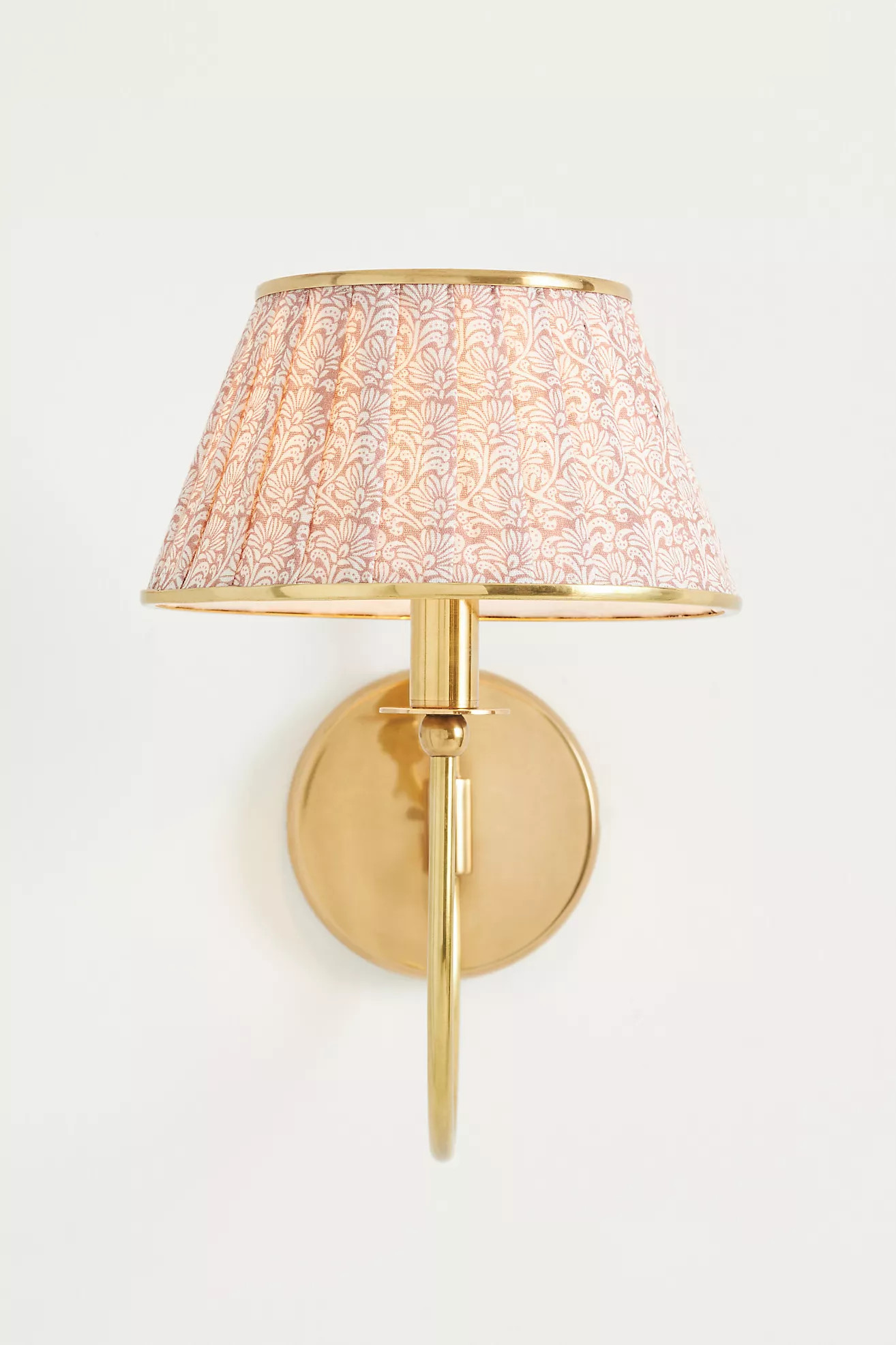 Lee Brass Fabric Shade Wall Sconce | Anthropologie (US)