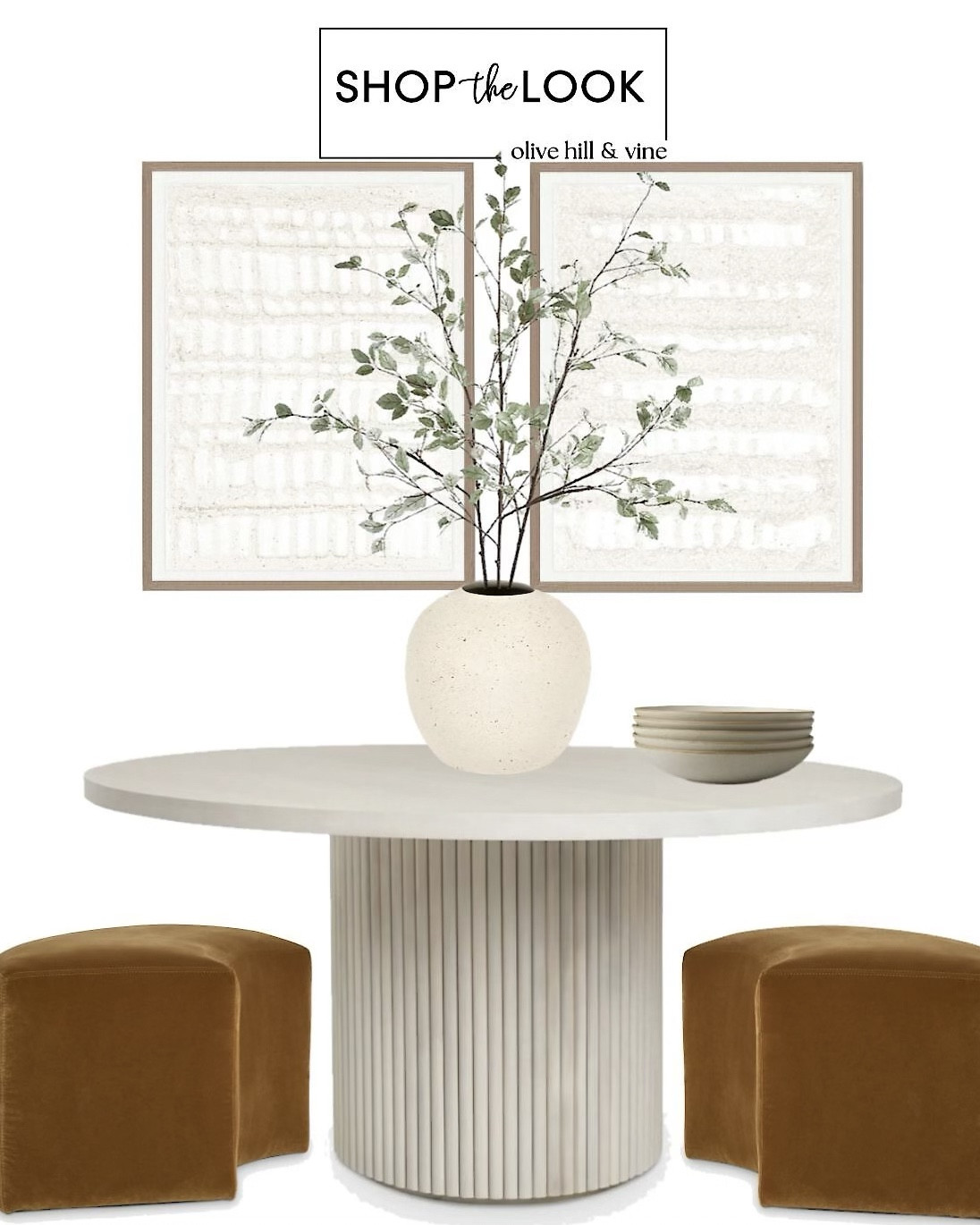 Get ready to dine in style with this modern minimalist magic! Picture sleek lines, calming vibes, and luxurious velvet benches beckoning you to relax. The star? A perfectly curated round pedestal table, blending functionality with elegance. And for that touch of mystery? Minimalist art pieces that'll have your walls talking!

#LTKfamily #LTKstyletip #LTKhome