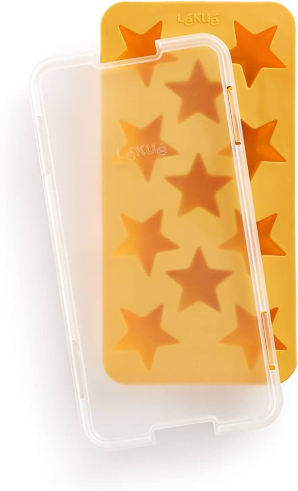 Lekue Star Ice Cube Tray, Yellow, 22x11.3x2.5 cm (0851400A02C150) | Amazon (US)