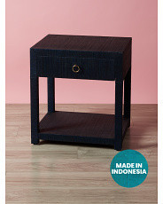 22x24 Woven 1 Drawer Nightstand | HomeGoods