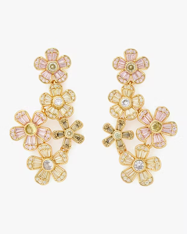 Fleurette Linear Earrings | Kate Spade Outlet