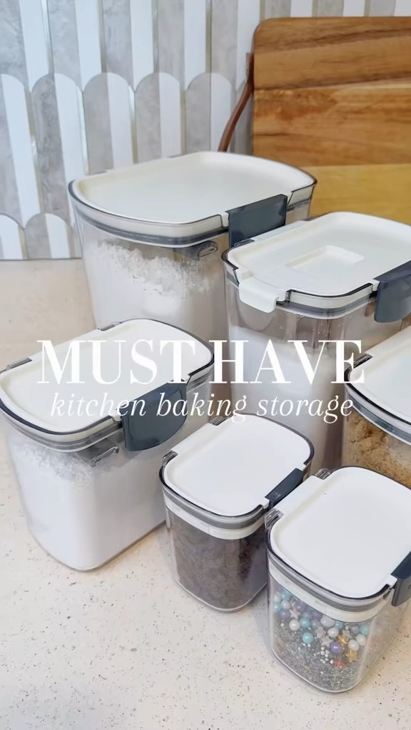 The best storage containers for baking supplies in your kitchen pantry! 

#LTKFindsUnder50 #LTKHome #LTKFindsUnder100