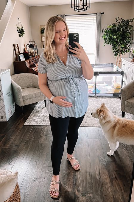 Spring outfit idea for maternity with the BEST sandals I own. Comfortable, neutral sandals that work year over year and are on Amazon Prime!

#LTKbump #LTKxTarget #LTKSeasonal