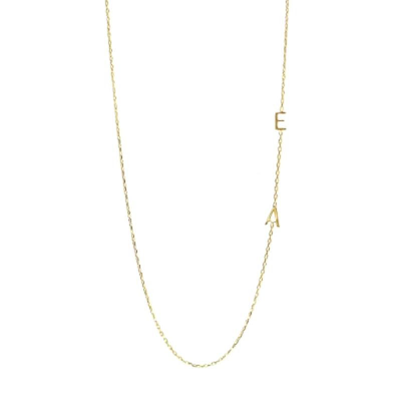 Personalized Initial Necklace, Sideways Initial Necklace, Custom Initial Necklace | Amazon (CA)