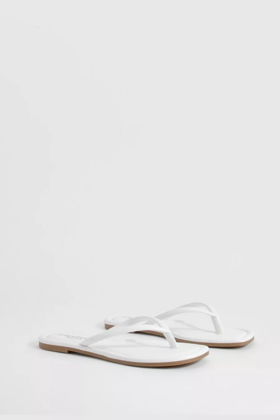Wide Fit Square Toe Flip Flops | Boohoo.com (UK & IE)