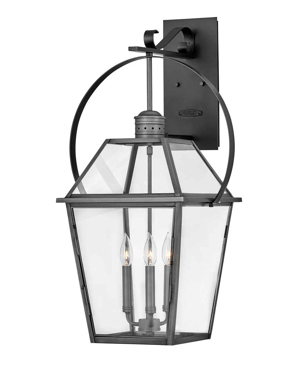 Nouvelle LED Outdoor Lantern Blackened Brass | Lighting Design