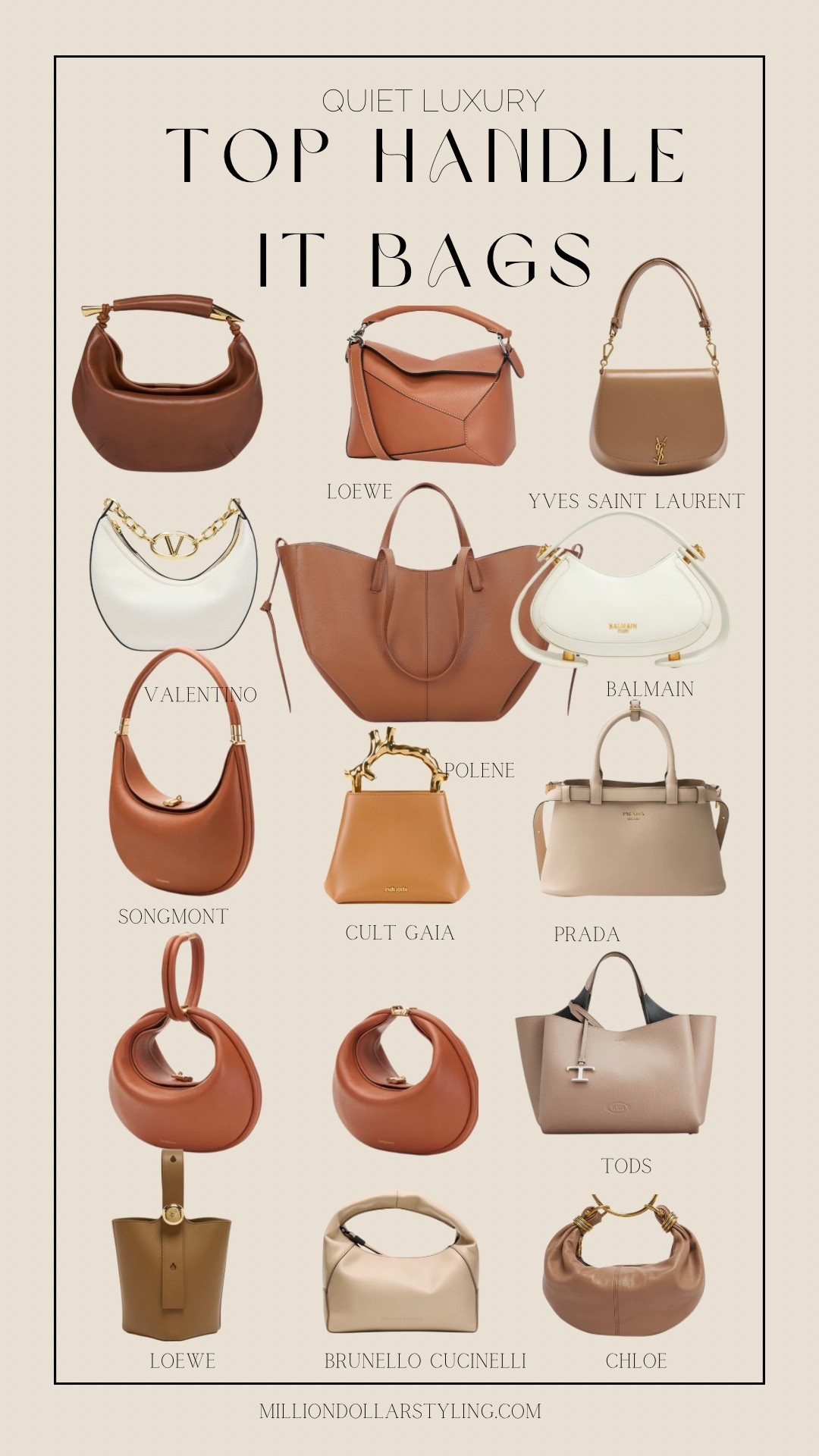 Trendy top handle quiet luxury bags 

#LTKSummerEdit #LTKStyleTip #LTKItBag