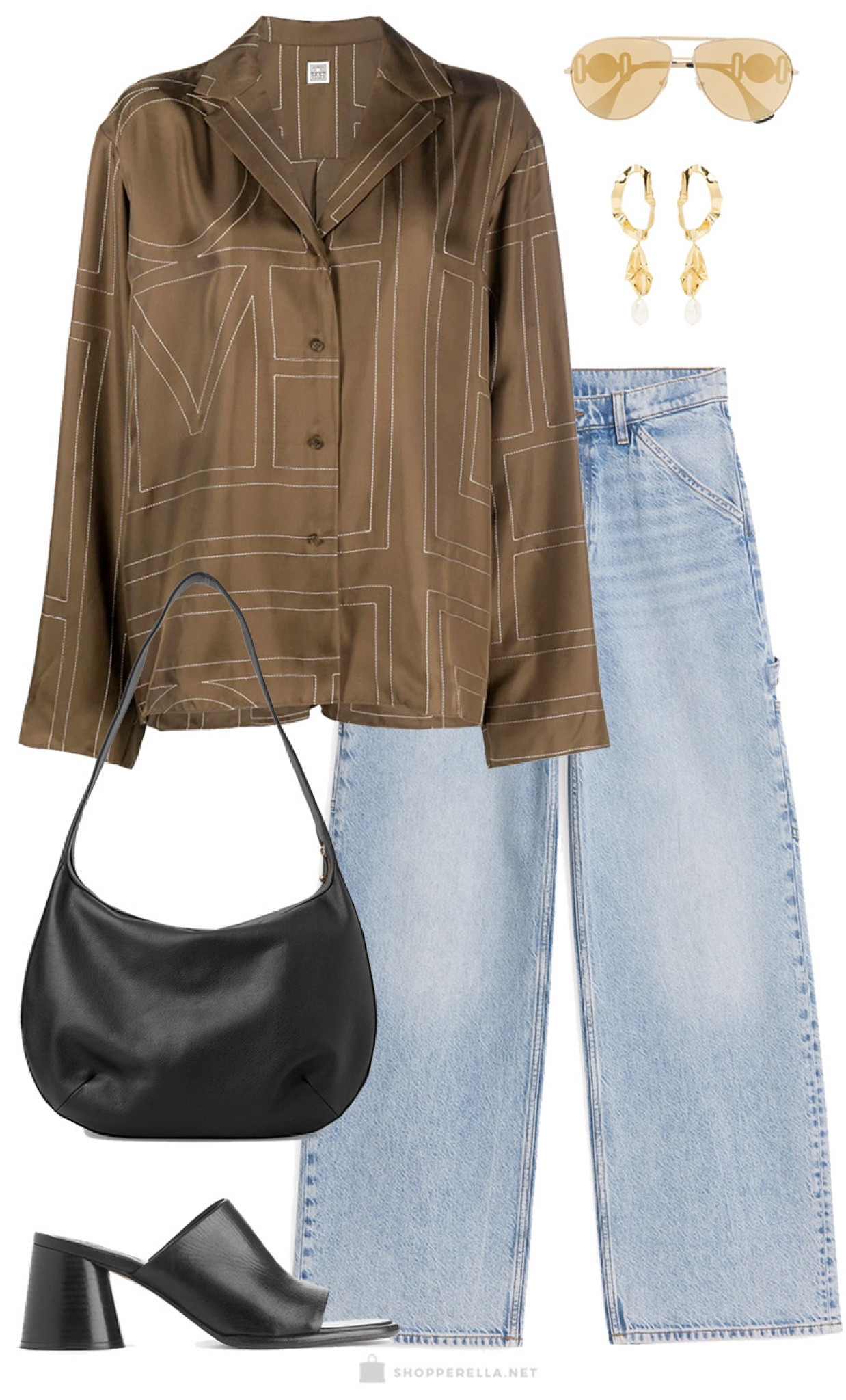 Silk shirt outfit of the day #silk #toteme #shirt #outfit #styleinspo #denim #howtowear

#LTKU #LTKstyletip #LTKfit