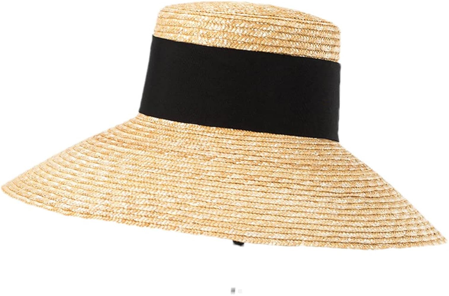 Wide Brim Beach Hats with Neck Tie for Women Large Hats Summer Big Brim Straw Hats | Amazon (US)