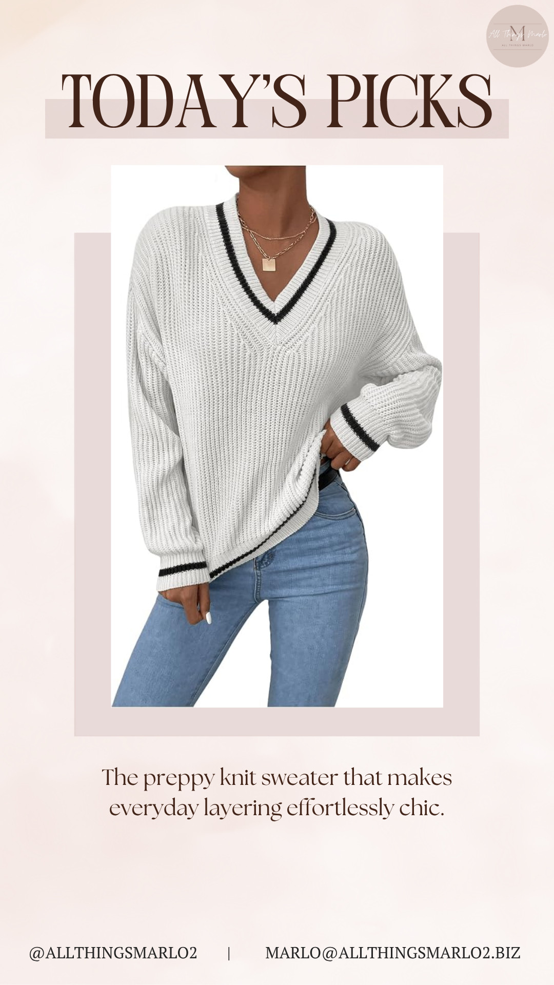 The preppy knit sweater that makes everyday layering effortlessly chic. 

 #LTKSeasonal #LTKWorkwear #LTKTravel