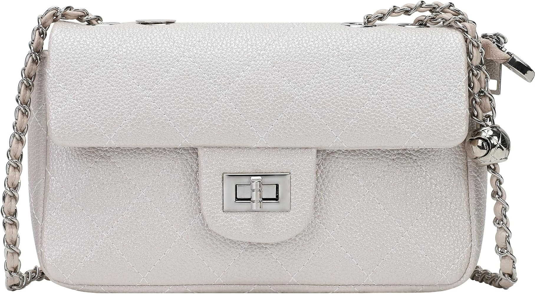 Small Crossbody Bag for Women, Purses for Women, Quilted Shoulder Bag with Pocket, Handbags with ... | Amazon (US)