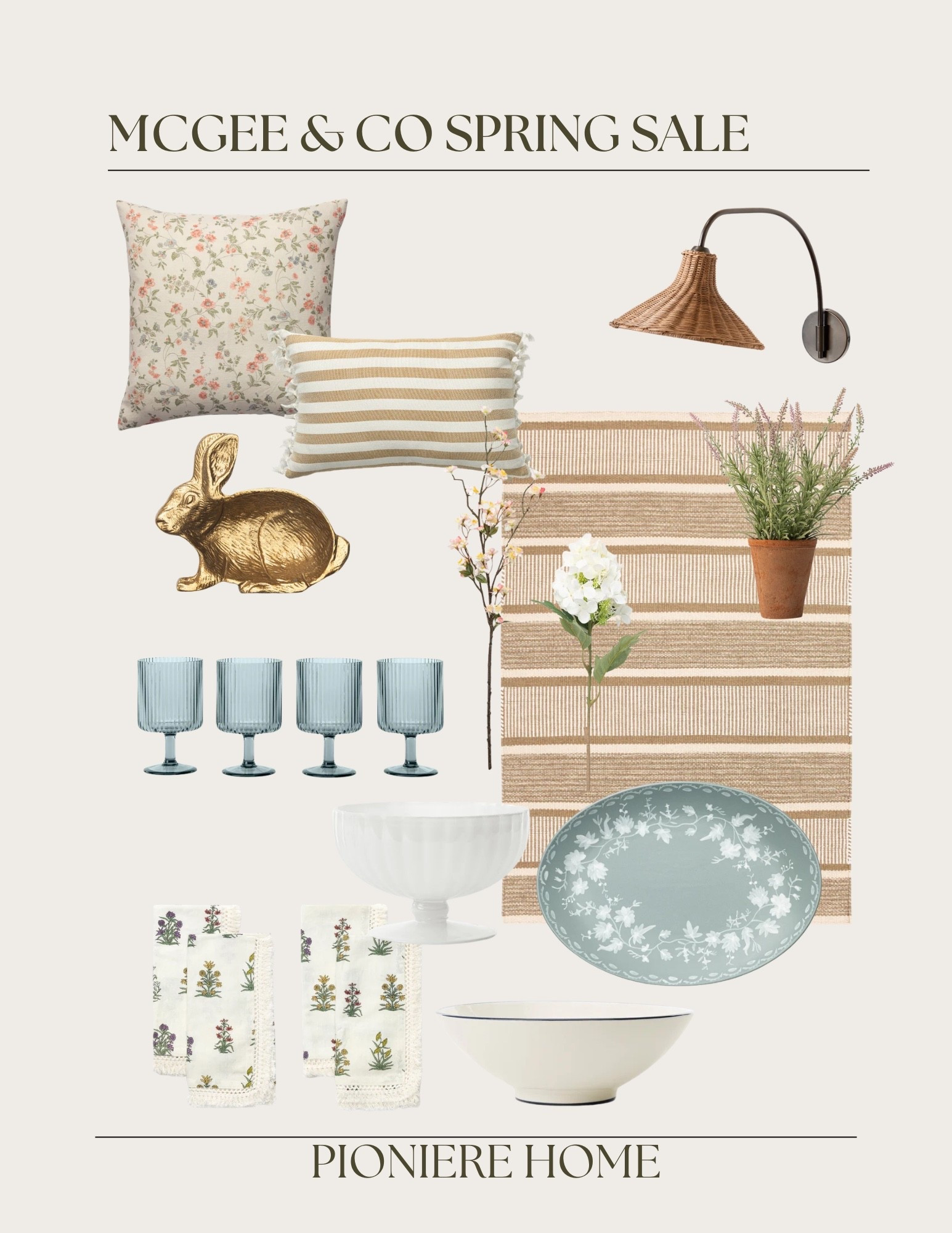 McGee & co spring sale up to 70% off. Spring decor, entertaining essentials, spring throw pillows, accent rug

#LTKSeasonal #LTKHome #LTKSaleAlert