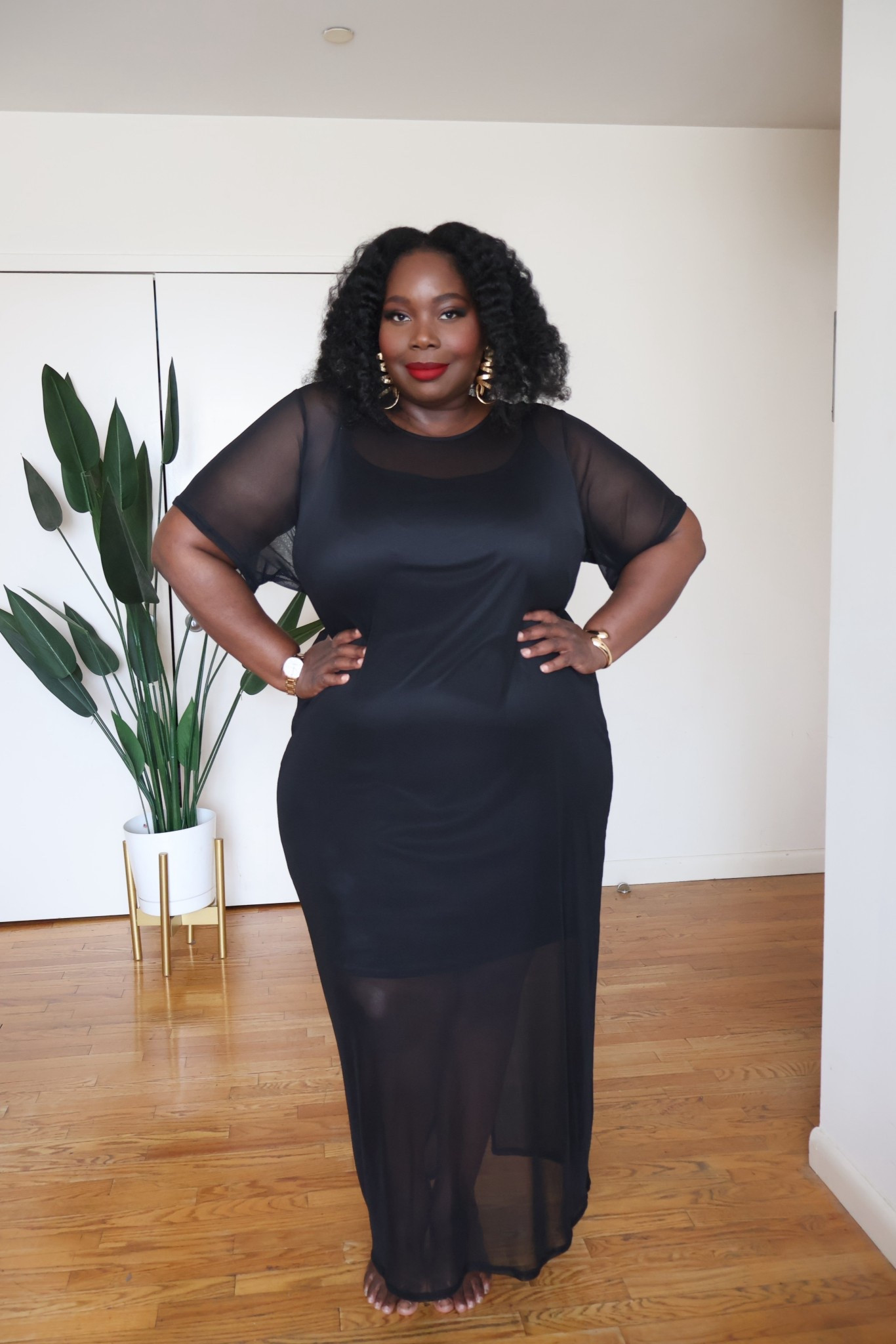 Mesh sheer dress #gifted 

#LTKMidsize #LTKOver40 #LTKPlusSize