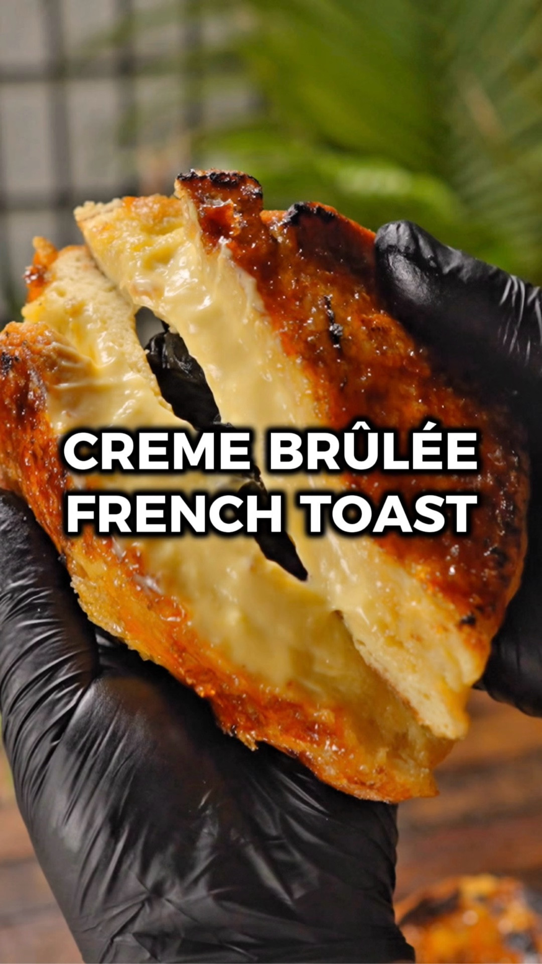 I thought the creme brulee toast I made the other day was good, but this custard filled creme brulee French toast is infinitely better. Like, this recipe is ridiculous 🤯

You make a homemade custard, pipe it into thick slices of brioche, soak them, pan fry them, bake them, and then brulee a sugar crust on top. It sounds like a lot of steps, but they're all super simple and the payoff is SO worth it. Add some fruit or whipped cream on top and get ready to be mind blown.

Would you try it? Let me know in the comments what you think if you do! 🙌

INGREDIENTS
1 loaf brioche
2 tbsp butter
granulated sugar (for topping)

2 egg yolks
2 tbsp granulated sugar
1 tbsp cornstarch
1/3 cup milk
1/2 cup heavy cream
1/2 tsp vanilla extract

1 1/2 cups whole milk
2 eggs
2 tsp vanilla extract

INSTRUCTIONS
1️⃣ Make the custard filling. In a medium bowl, whisk together the egg yolks, sugar, cornstarch, milk, heavy cream, and vanilla extract. Transfer to a small pot over medium heat.
2️⃣ Stir constantly as the custard thickens. Once it coats the back of a spoon, take it off the heat. Keep stirring until smooth and lump free. Pour into a bowl, cover with plastic wrap, and refrigerate until cool.
3️⃣ Slice the brioche into 4 thick slices. Preheat the oven to 275°F, place the slices on a lined baking pan, and bake for 15 minutes.
4️⃣ Take them out and preheat the oven to 350°F. Use a small knife to cut a pocket in each slice. Transfer the chilled custard to a piping bag and fill each pocket.
5️⃣ Make the custard soak. In a large bowl, whisk together the milk, eggs, and vanilla extract. Dunk both sides of each brioche slice for about 20 seconds and place on parchment paper.
6️⃣ Melt the butter in a pan over medium heat. Cook two slices at a time for about 4 minutes per side or until golden brown. Transfer to a lined baking pan and repeat with the other two.
7️⃣ Bake at 350°F for 5 minutes.
8️⃣ Coat the top of each slice with a generous layer of sugar and use a kitchen torch to brulee it. If you don't have a torch, use a broiler but watch it the whole time so it doesn't burn.
9️⃣ Enjoy!

#LTKHome #LTKfoodie