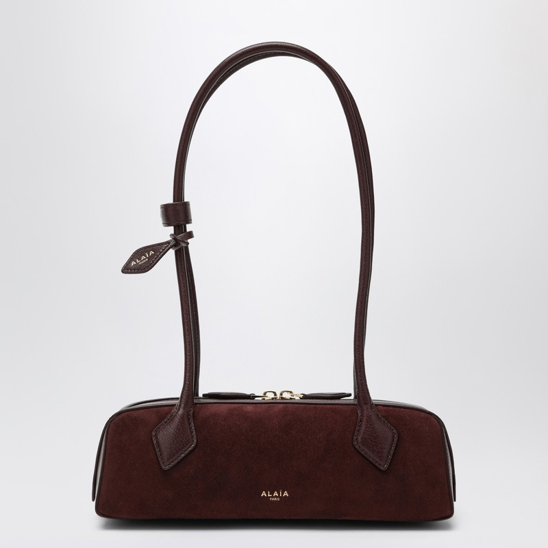 Le Teckel small bag dark red bi-material | The Double F