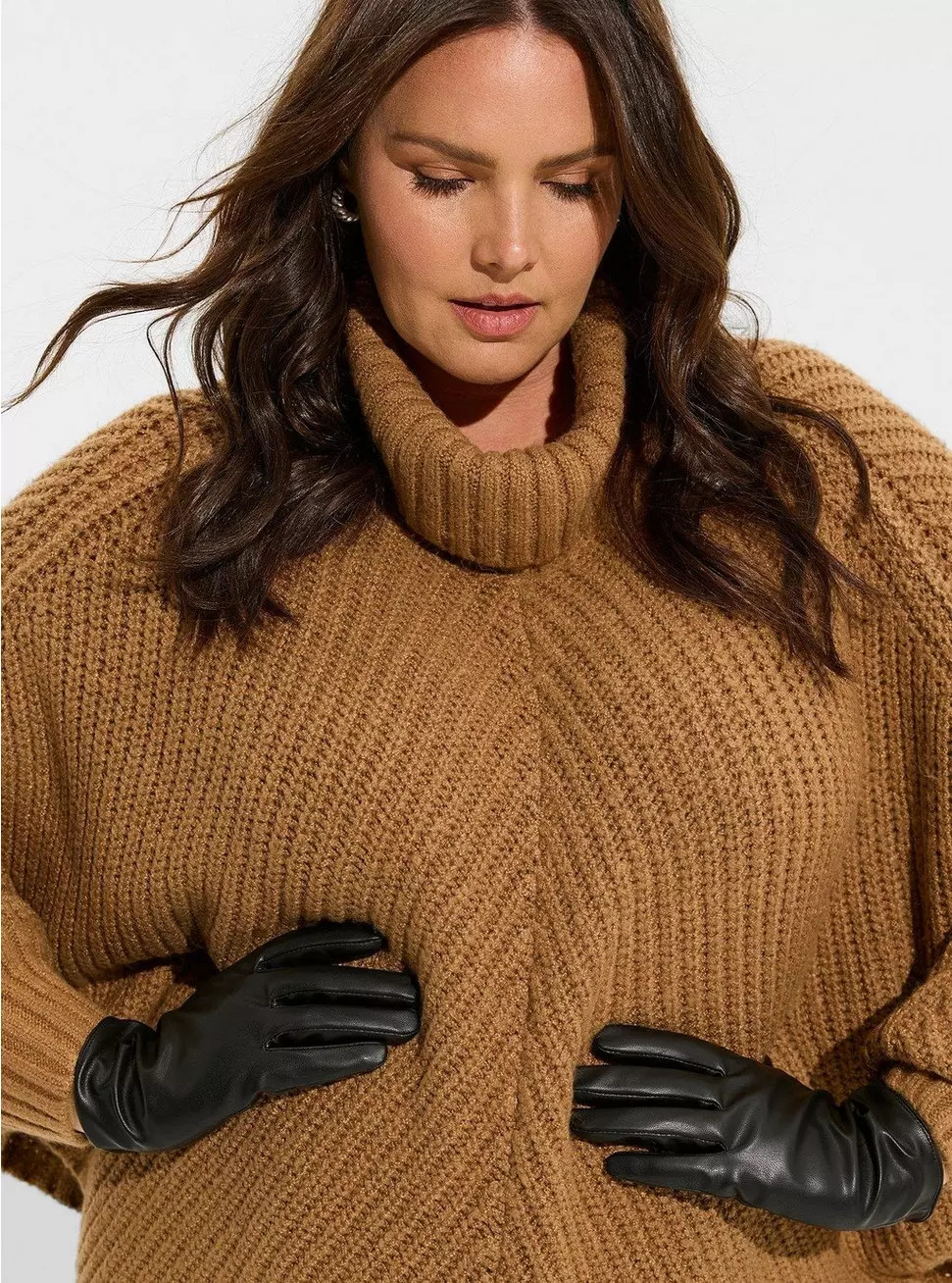 Smooth Faux Leather Gloves | Torrid (US & Canada)