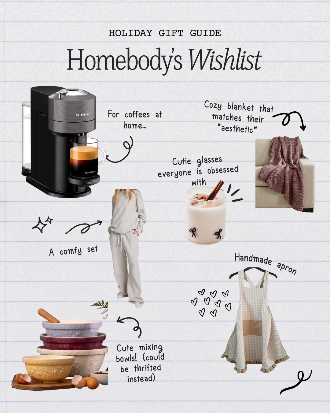 Perfect items for any of the homebody girls on your list. 

#LTKGiftGuide #LTKmomlife #LTKdayinmylife