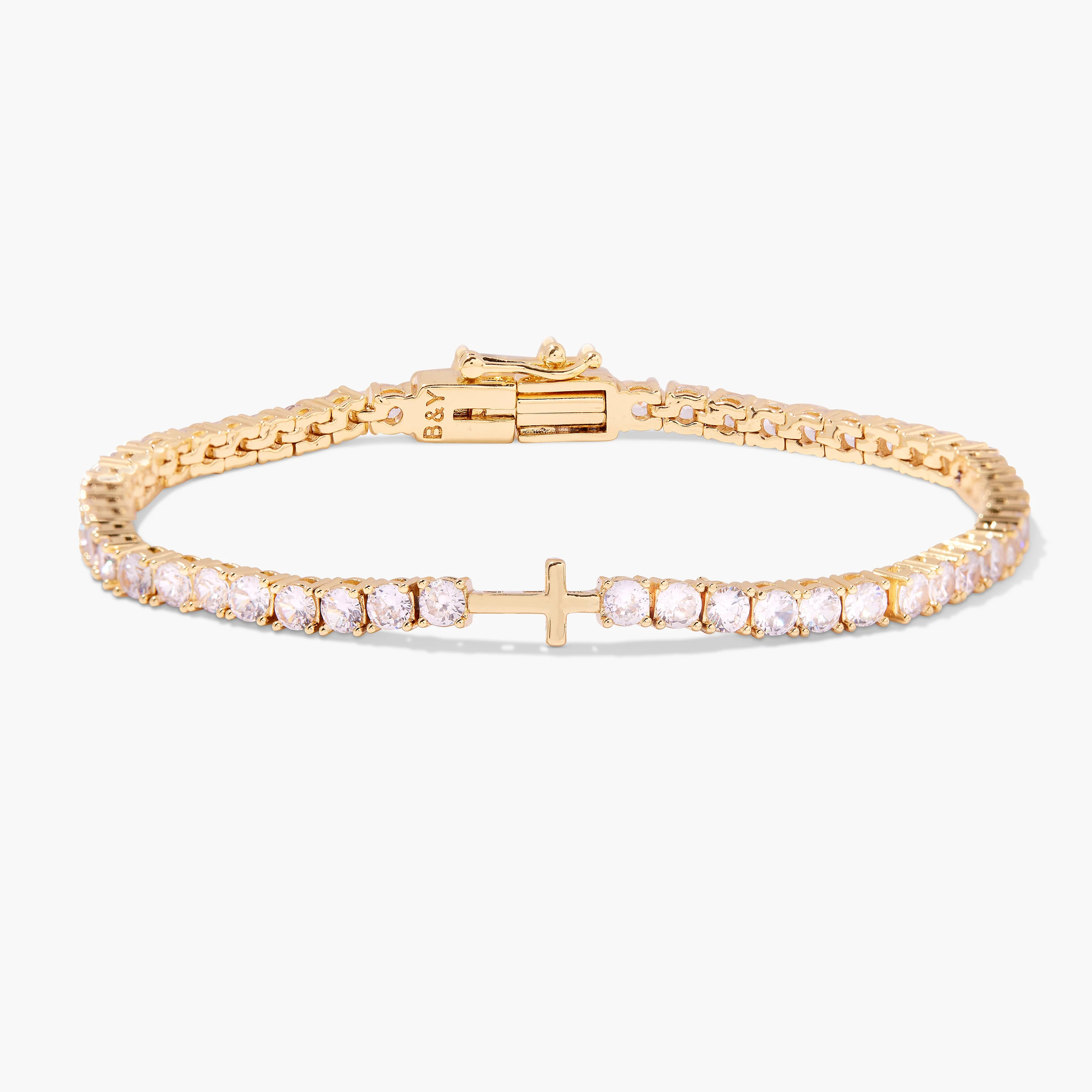 Coco Cross Tennis Bracelet | Brook and York