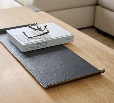 Curved Bronze Handcrafted Metal Tray | Pottery Barn (US)