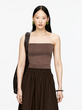 Haut tubulaire en cupro – Marron – Femme – ARKET FR | Arket EU