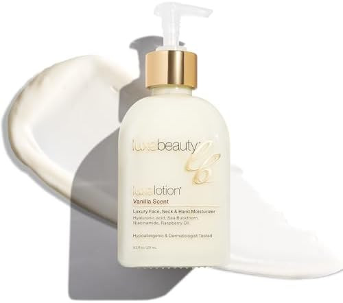 Luxe Beauty Non Greasy & Hyaluronic Acid Moisturizer for Face, Neck & Hands – Anti Aging & Non ... | Amazon (US)
