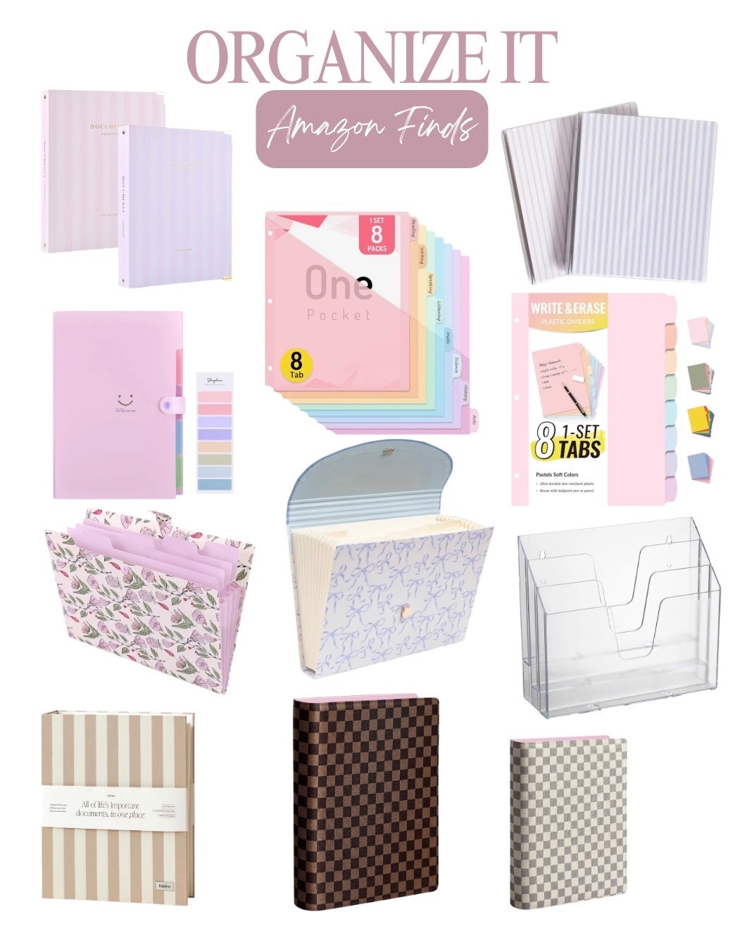 Get organized, but make it cute! 🩷