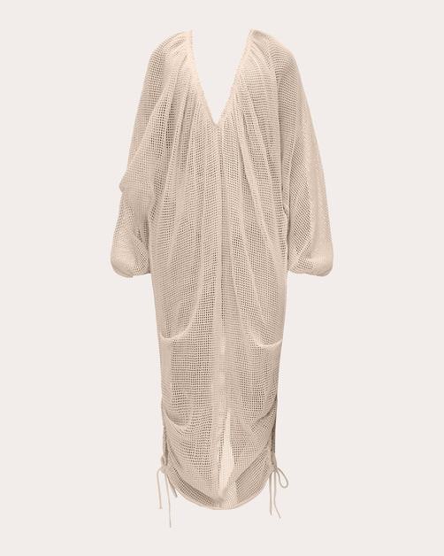 Meta Crocheted Cotton Cocoon Maxi Cover-Up | Olivela