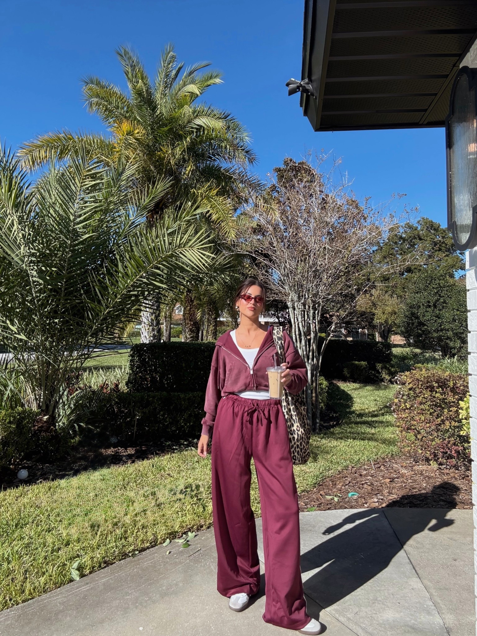 Small in zip up / medium in pants 

*my zip up color is sold out — linked the sweats (I have and DO NOT size up) and the crew. Linked the same sweater in the blue vintage which would be cute with the blue version of these pants! 

Tote is Damson Madder but still sold out 

#LTKmomlife