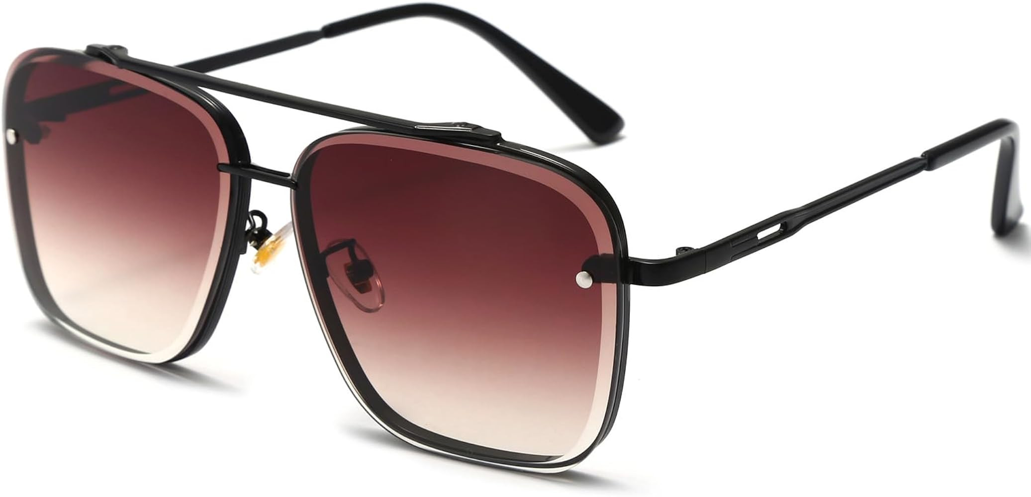 AIEYEZO Oversized Square Sunglasses for Men Women Fashion Metal Frame Square Aviator Gradient Sha... | Amazon (US)
