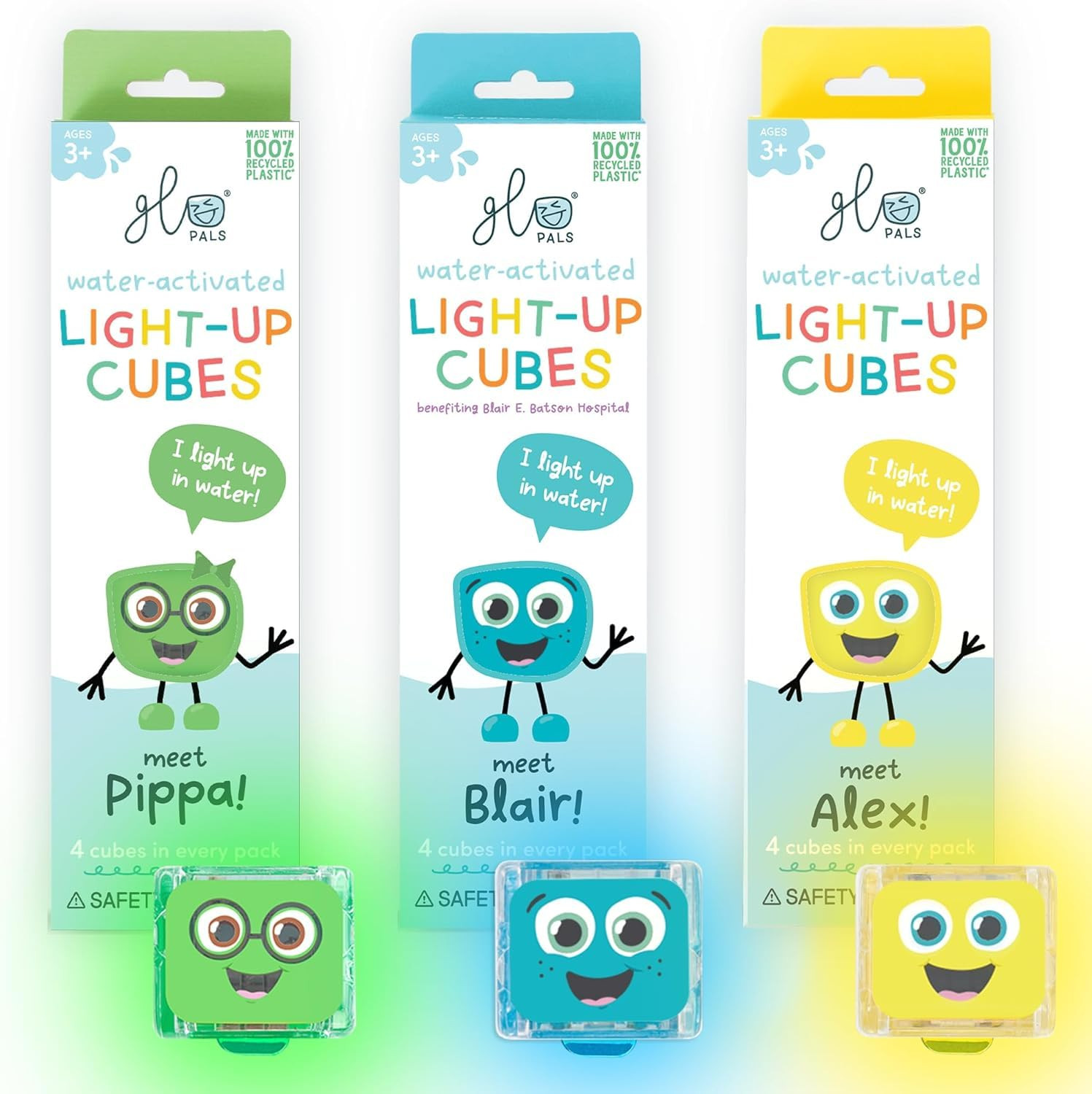 Glo Pals Water-Activated Light-Up Cubes Bundle for Sensory Play – 12 Pack (Wacky Wild West) | Amazon (US)