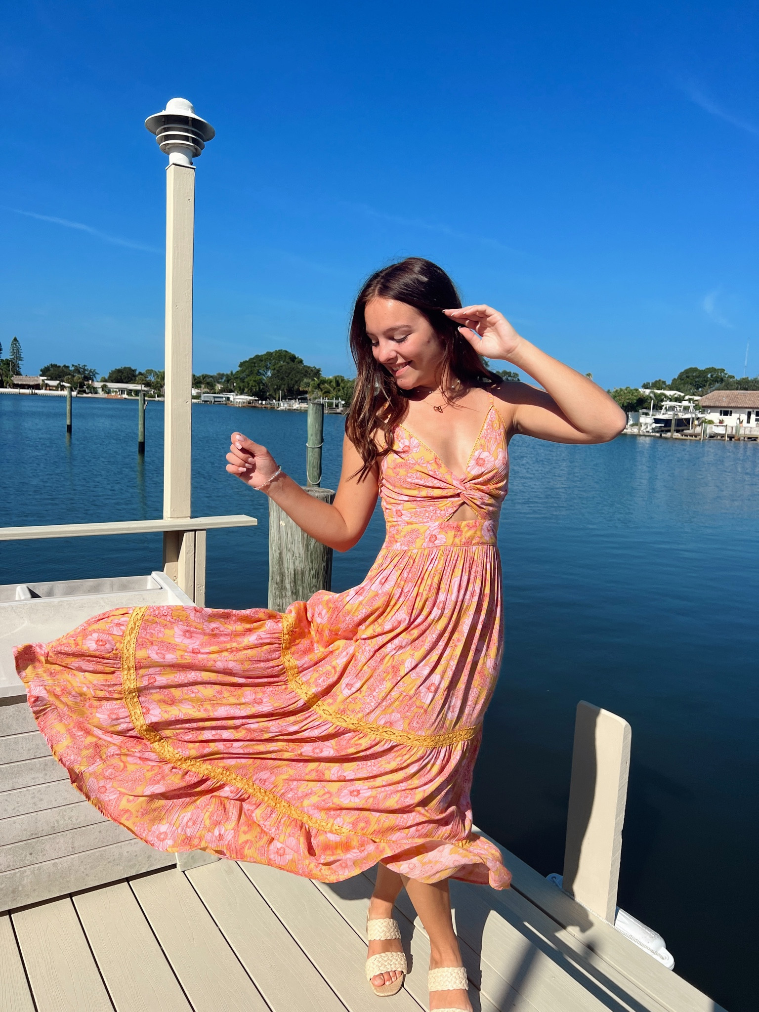 Too Hot to Handle dress size small from Vogue Society, straw sandals dolce vita from Marshalls

#LTKSeasonal #LTKtravel #LTKunder50