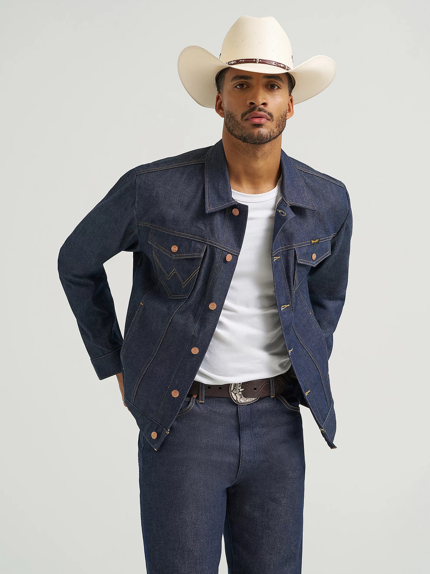 Wrangler® Cowboy Cut® Selvedge Unlined Denim Jacket | Wrangler