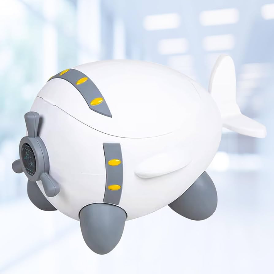 Little Lion Cubs airplane. Potty training seat. Features: anti-slip stool, splash guard, soft cus... | Amazon (US)