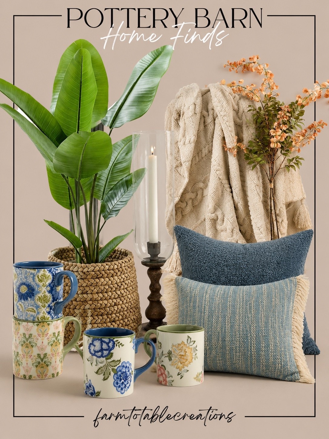 Pottery Barn Home Finds You’ll Love Year-Round 💙🌿

Bring timeless style into your home with these beautiful Pottery Barn finds. From cozy textured pillows and soft knit throws to charming floral mugs, woven accents, and lush greenery, these pieces effortlessly blend warmth, color, and classic design to create a space that feels inviting in every season.

Follow @farmtotablecreations on Instagram for more cozy home finds and trending decor.

#LTKHome #PotteryBarn #PotteryBarnStyle #HomeDecor #CozyHome #LivingRoomDecor #BlueAndWhiteDecor #HomeInspiration #NeutralHome #DesignerInspired #ClassicStyle #InteriorStyling #EverydayHome #CozyLiving #FarmToTableCreations

#LTKHome #LTKSaleAlert