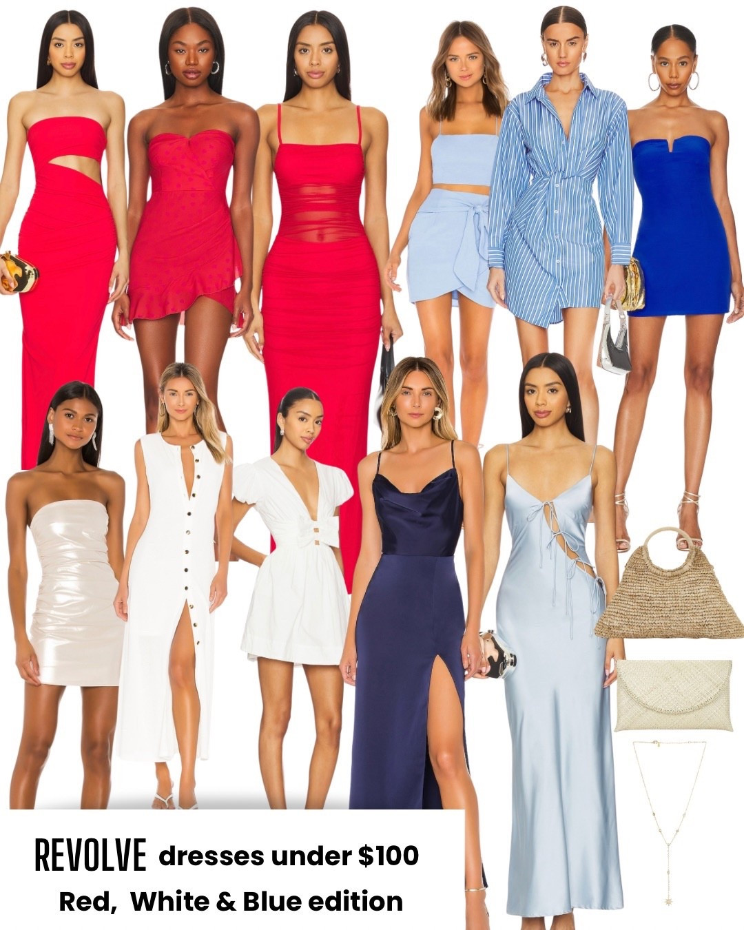 All under $100 at Revolve - just in time for America’s birthday! 🇺🇸 

#LTKU #LTKFindsUnder100 #LTKStyleTip