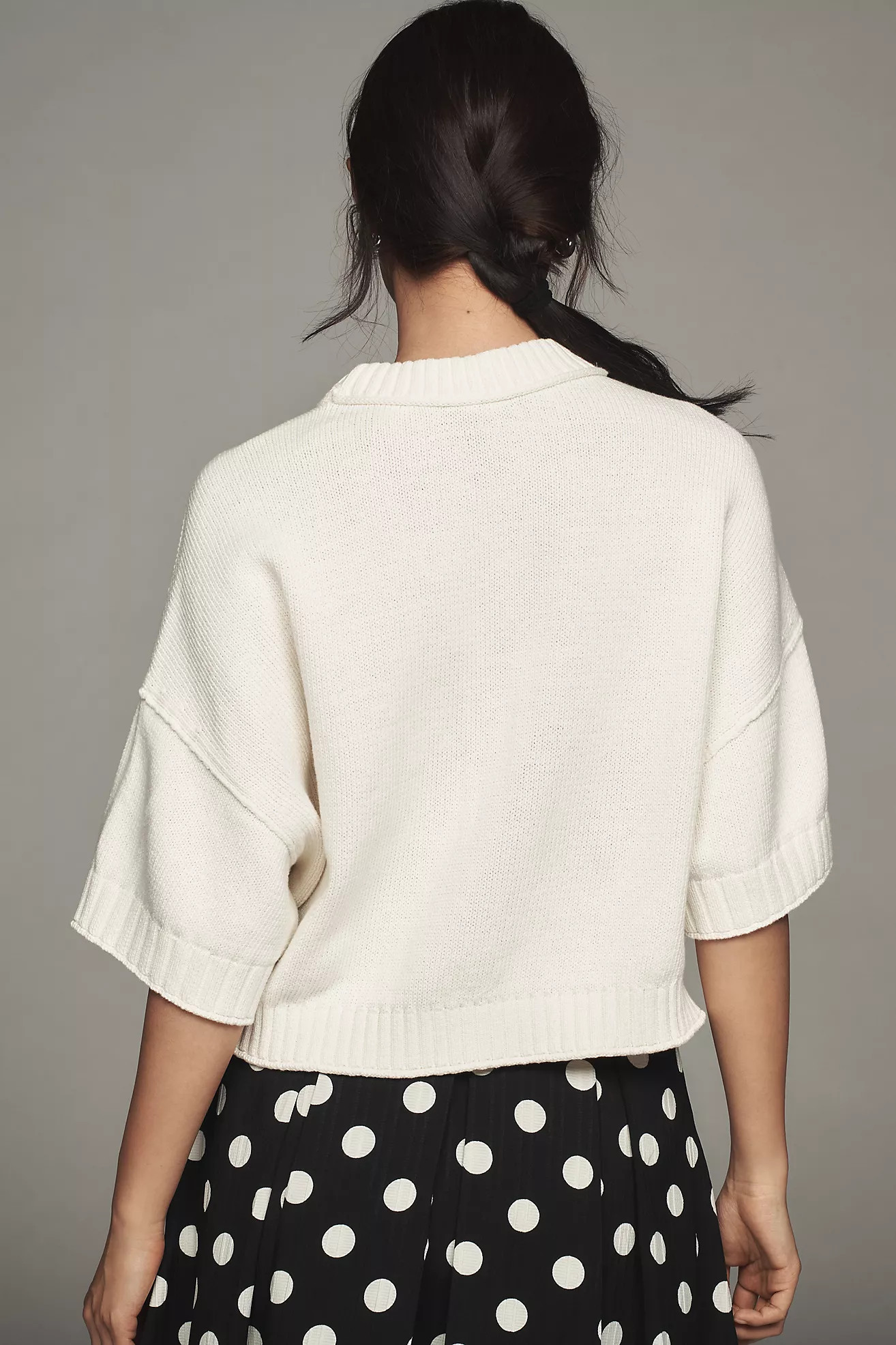 The Goldie Cotton Crew Neck Sweater | Anthropologie (US)