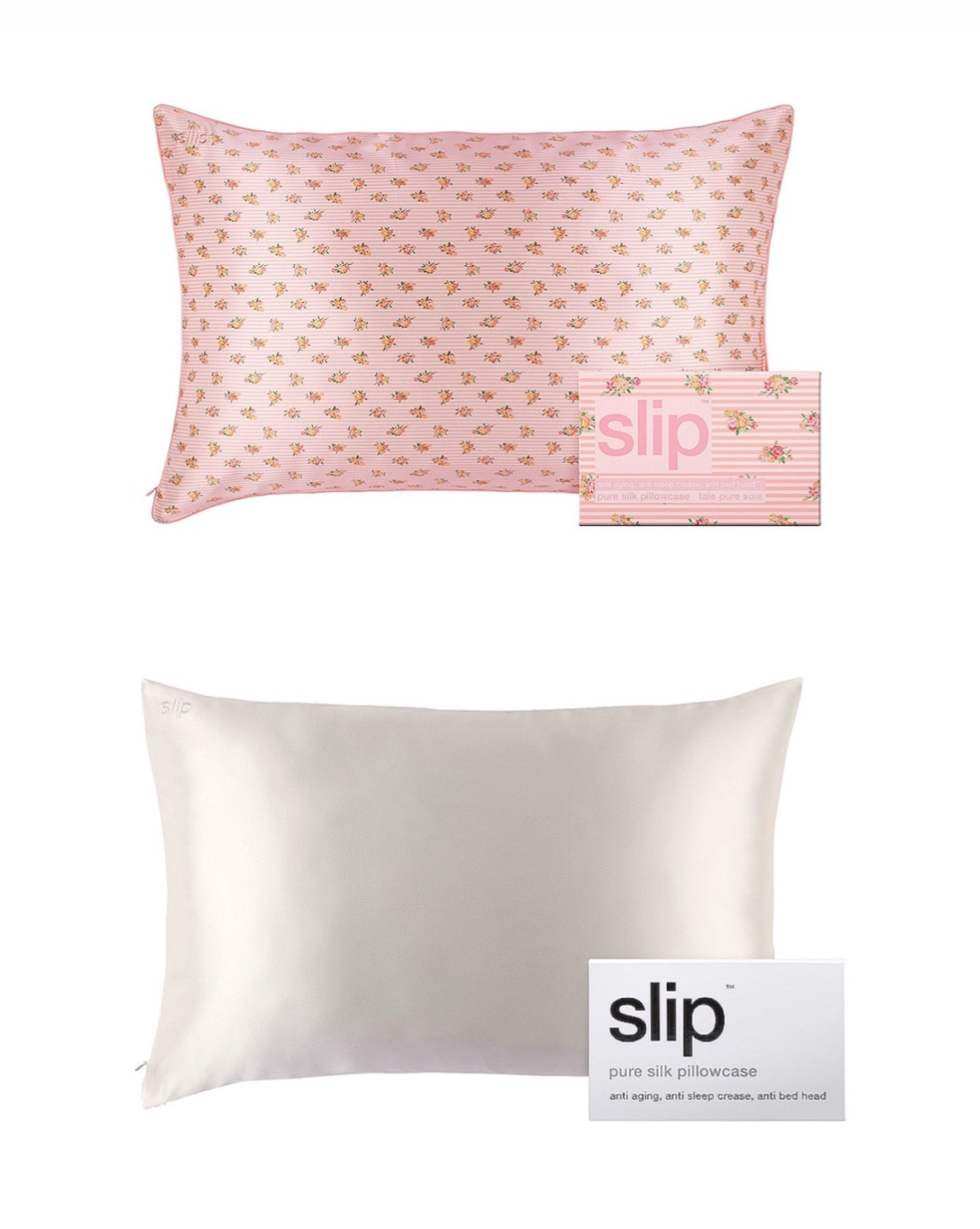 
LOVE my silk pillowcases. Game changer for hair and skin while you sleep! 

The beauty secret of celebrity hairstylists, dermatologists and beauty experts. 

Cinically shown to visibily improve:
The apperance of fine lines
Skin hydration, texture and smoothness
Skin radiance and luminosity

they come in queen and king size and multiple colors for each size  

#LTKhome #LTKfindsunder100 #LTKbeauty
