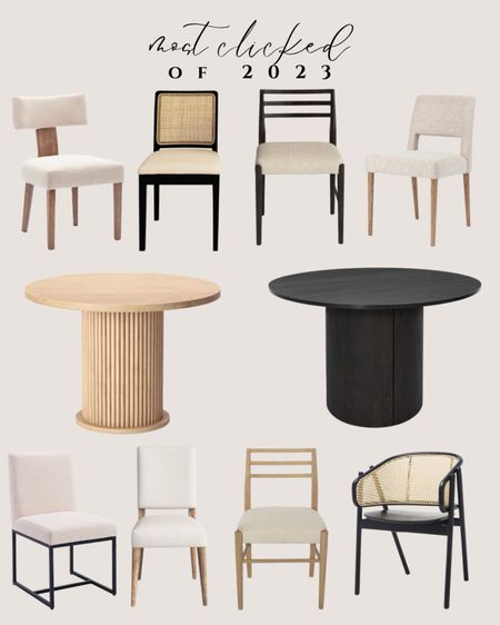 Dining room furniture. Pedestal dining table black. Pedestal dining table reeded. Dining room chair. Dining chair modern. Dining chair upholstered 

#LTKhome #LTKsalealert